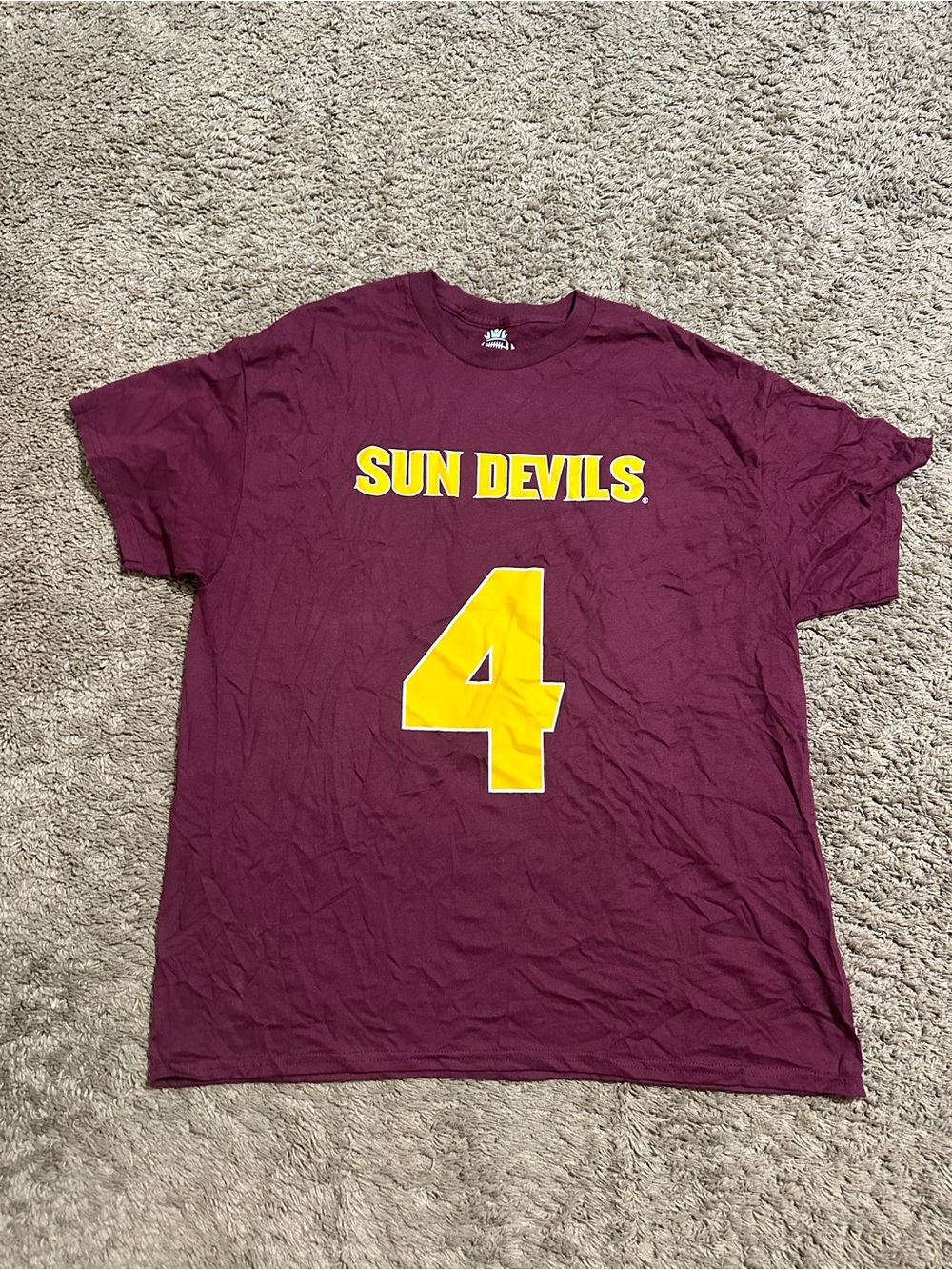 Vintage NCAA Arizona State Sun devils “Skattebo” shirt 00s size xl